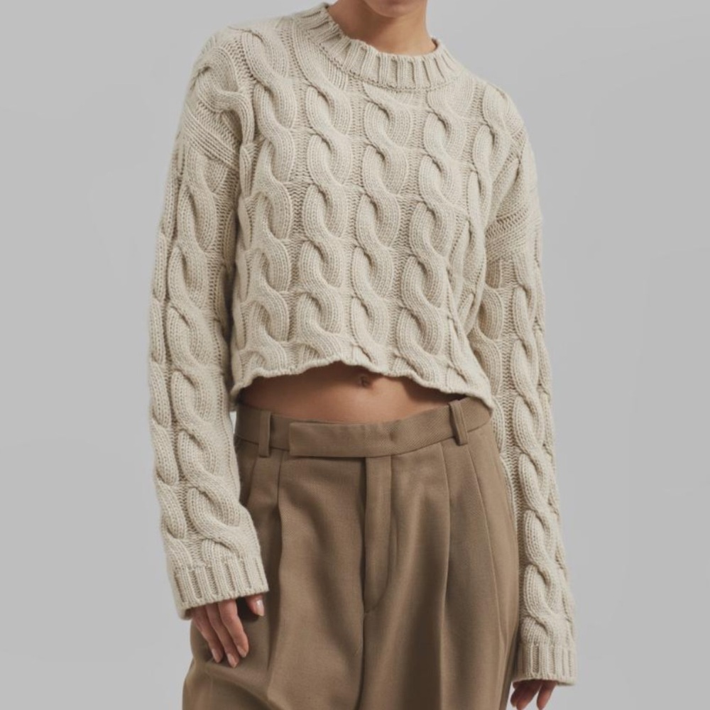 Frankie Shop chandler braided sweater